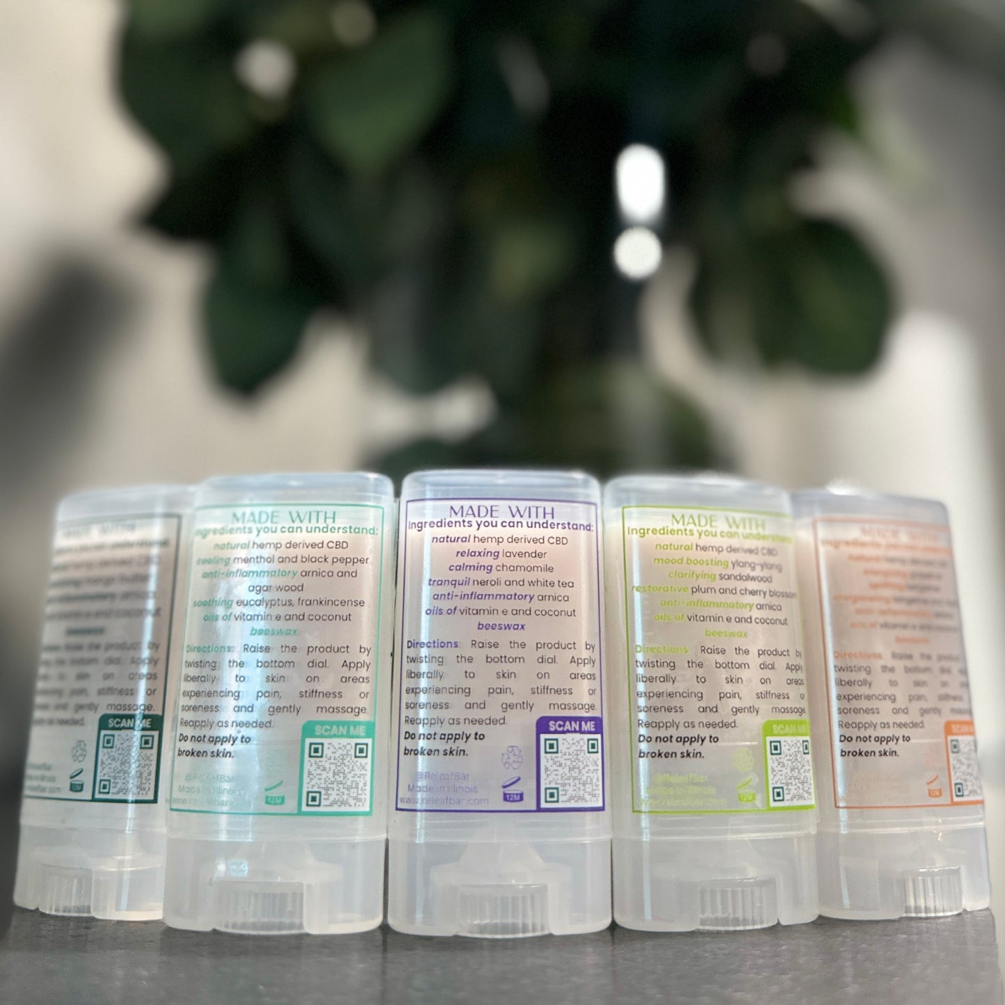 ReLeaf Bar | Five Mini Balms for Every Need (set)